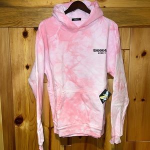 NEW Bananas Monkey Tie Dye Streetwear Hoodie Heavyweight Sweatshirt NWT (L/XL)